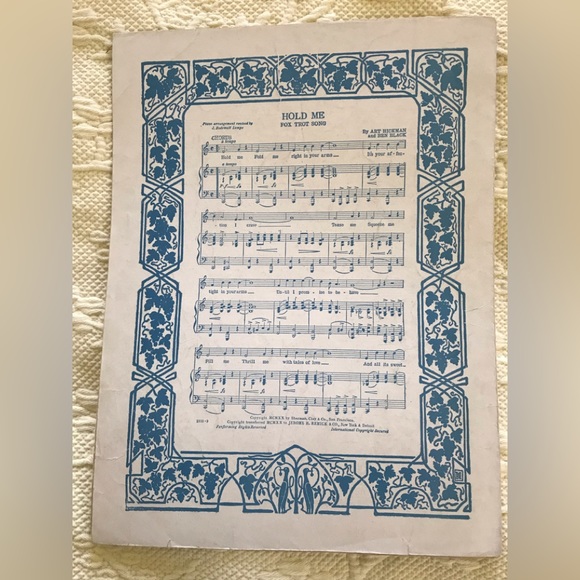 “ SPRINGTIME “ Song sheet music gorgeous image, collectible repurposing - Picture 2 of 10